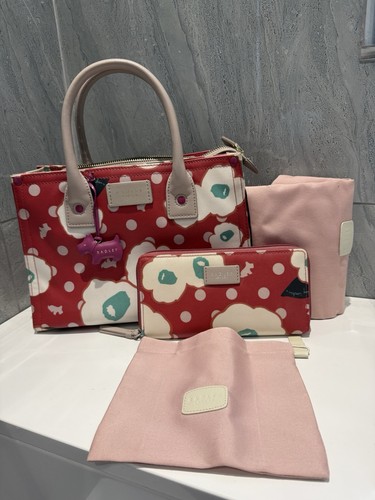 Radley london red floral polka - radley,