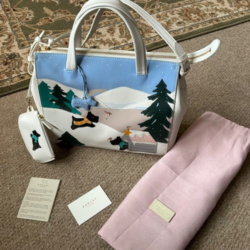 Radley snow scene handbag with - snow,